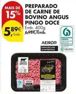 Pingo Doce Angus - preparado de carne de bovino pingo doce promoção