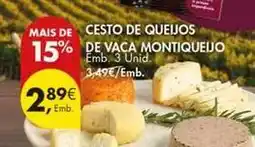 Pingo Doce Montiqueijo - cesto de queijos promoção