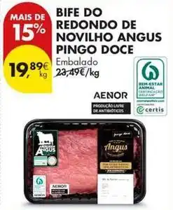 Pingo Doce Pingo doce - bife do redondo de novilho angus promoção