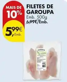 Pingo Doce Filetes de garoupa promoção