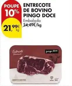 Pingo Doce Pingo doce - entrecote de bovino promoção
