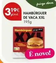 Pingo Doce Xxl - hambúrguer de vaca promoção