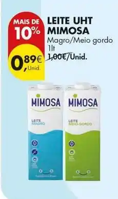 Pingo Doce Mimosa - leite uht promoção