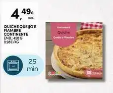 Continente Bom dia Continente - quiche queijo e fiambre promoção