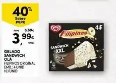 Continente Bom dia Olá - gelado sandwich promoção