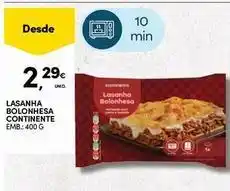 Continente Bom dia Continente - lasanha bolonhesa promoção
