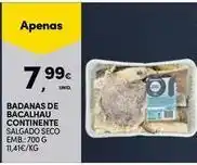 Continente Bom dia Continente - badanas de bacalhau promoção