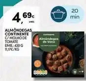 Continente Bom dia Continente - almôndegas promoção