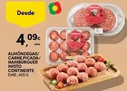 Continente Bom dia Picada - almôndegas/ carne /hamburger misto continente promoção