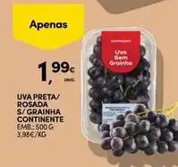 Continente Bom dia Continente - uva preta/ rosada s/ grainha promoção