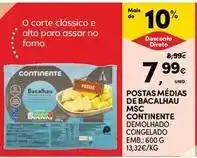 Continente Bom dia Continente - postas medias de bacalhau msc promoção