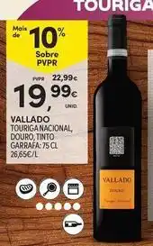 Continente Bom dia Vallado - tourgan nacional, douro, tinto garrafa promoção