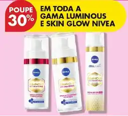 Pingo Doce nivea luminous e skin glow promoção