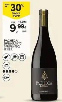 Continente Bom dia Pacheca - superior, tinto garrafa promoção