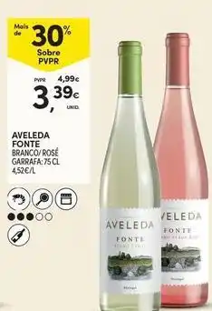 Continente Bom dia Aveleda - fonte branco promoção