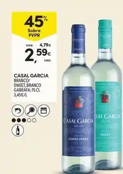 Continente Bom dia Casal garcia - branco/ sweet branco carrafa promoção