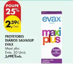 Pingo Doce protetores diários salvasilip evax promoção