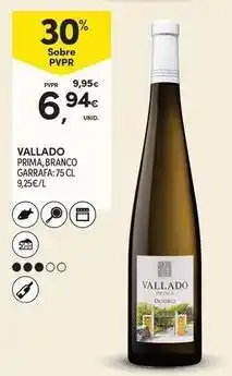 Continente Bom dia Vallado - prima, branco garrafa promoção