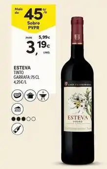 Continente Bom dia Esteva - tinto promoção