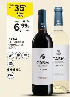 Continente Bom dia Carm - carm tinto/branco promoção