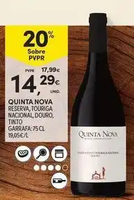 Continente Bom dia Quinta velha - reserva, tourica nacional, douro, tinto garrafa promoção
