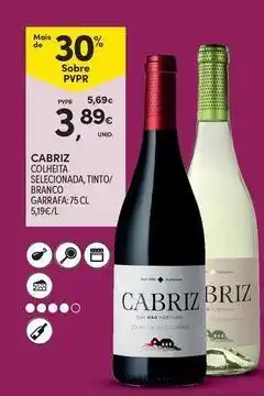 Continente Bom dia Cabriz - colhetita selecionada, tinto/ branco promoção