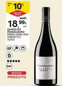 Continente Bom dia Quinta do plesseguiro reserva, douro, tinto promoção