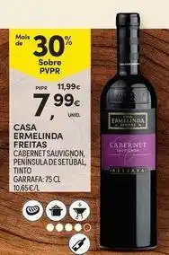 Continente Bom dia Ermelinda - freitas cabernet sauvignon, peninsula de setubal, tinto garrafa promoção