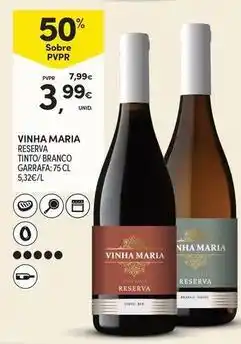 Continente Bom dia Vinha maria - reserva tinto promoção