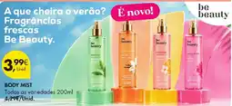 Pingo Doce body mist be beauty promoção