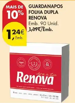 Pingo Doce Guardanapos folha dupla renova promoção