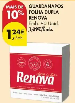 Pingo Doce Guardanapos folha dupla renova promoção