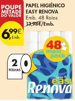 Pingo Doce Papel higiénico easy renova promoção