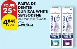 Pingo Doce pasta de dentes clinical white sensodyne promoção
