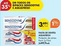 Pingo Doce Pasta de dentes aquafresh promoção