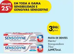 Pingo Doce Sensibilidade e gengivas sensodyne promoção