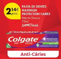 Pingo Doce Colgate pasta de dentes maximum protection caries promoção