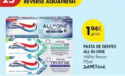 Pingo Doce Aquafresh pasta de dentes all in one hálito fresco promoção