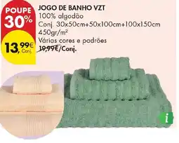 Pingo Doce Jogo de banho vzt promoção
