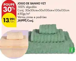 Pingo Doce Jogo de banho vzt promoção