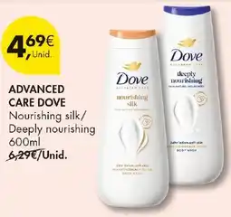 Pingo Doce advanced care dove nourishing silk / deeply nourishing promoção