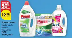 Pingo Doce Líquido persil sabão azul e branco promoção