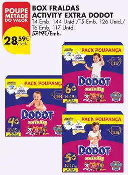 Pingo Doce box fraldas activity extra dodot promoção