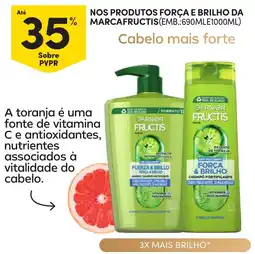 Continente Nos produtos força e brilho da marcafructis promoção