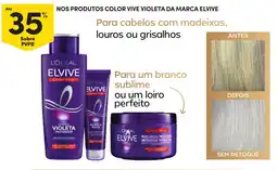 Continente Nos produtos color vive violeta da marca elvive promoção