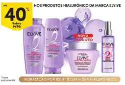 Continente Nos produtos hialurónico da marca elvive promoção