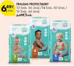 Pingo Doce Fraldas protect&dry cuida bebé promoção