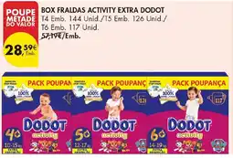 Pingo Doce Box fraldas activity extra dodot promoção