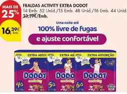 Pingo Doce Fraldas activity extra dodot promoção