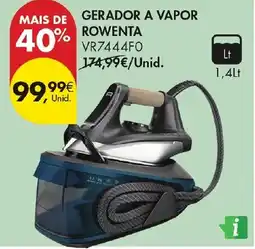 Pingo Doce gerador a vapor rowenta promoção